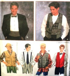 9345 SPORT VEST/HAT,SUSPENDER,VEST FORMAL-CAS,TIES PATTERN XS-XL